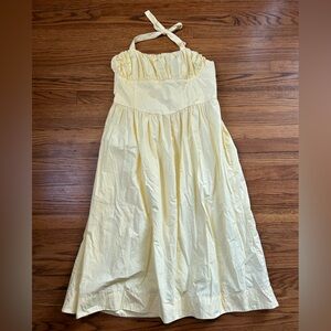 Anthropologie butter Yellow Dress, size XL